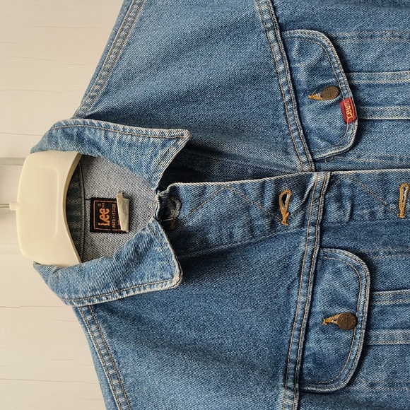 Vintage Lee Blue Denim Jacket - size Large - Picture 4 of 12